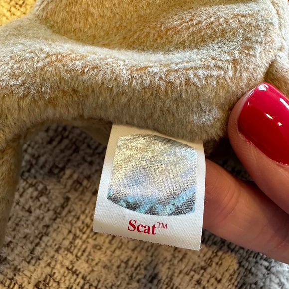 Vintage Ty Beanie Baby Scat the Cat Stuffed Animal Kids Collectible Unisex 1999 - Picture 6 of 9